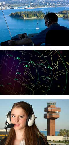 air traffic controllers and towers